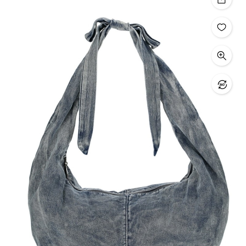 SOLD- BRAND NEW- Bow Hobo Blue Denim Bag